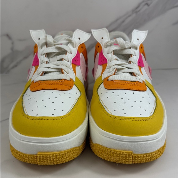 Nike Air Force 1 Fontanka Sunrise Sneakers Women’s 9.5 Colorblock Leather - Picture 4 of 10
